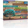 thumbnail image 1 of HFDF Teamwork Canvas Wall Art Inspirational Office Motivational Quotes Wall Decor 16x12inch Framed, 1 of 6