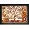 thumbnail image 1 of HFDF - The Tree of Life by Gustav Klimt, Giclee Canvas Wall Art with Black and Gold Solid Wood, Elegant Symbolic Artwork for Livg Room, Bedroom, or Office, Ready to Hang 24x16inch Framed, 1 of 6