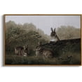 thumbnail image 1 of HFDF Wall Art for Livg Room Three Rabbits with Vtage Wall Art Decor Animal Landscape Oil Patg Colorful Multicolor for Livg Room Bedroom Office Wall Decor 24x16inch Framed, 1 of 6