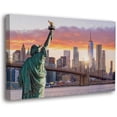 thumbnail image 1 of HFDF World's Heritage Famous Places Canvas Wall Art, Scenic Posters, Modern Landscapes Home Decor (31 New York - USA, - Ready to Hang) 18x12inch Framed, 1 of 5