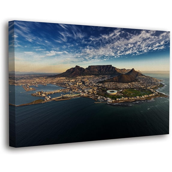 HFDF World's Heritage Famous Places Canvas Wall Art, Scenic Posters, Modern Landscapes Home Decor (34 Cape Town - Kaapstad- South Africa,- Ready to Hang) 10x8inch Unframed