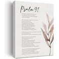 thumbnail image 1 of HFDF spirational Bible Verse Psalm 91 Wall Art Decor Religious Christian Gifts for Women Men Mother's Father's Day Christmas Birthday Gifts Canvas Prt Artwork Home Office Decor 16x24inch Framed, 1 of 6