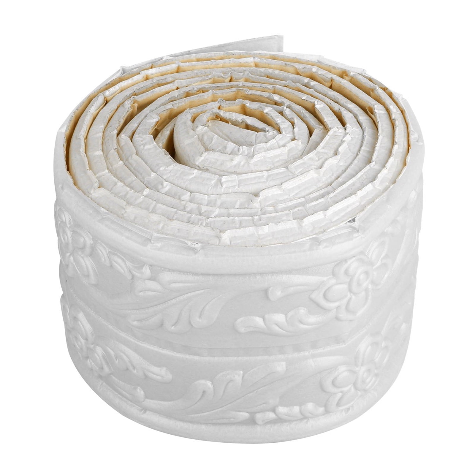 HFDR Elegant Floral Molding Self Adhesive 3D PVC Wallpaper Border, Peel