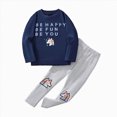 thumbnail image 1 of HFHAPW 2 Piece Baby Pajamas Boys Girls Pajamas Pjs Toddler 2 Piece Sleepwear Kids Winter Clothes Set, 1 of 4