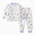 thumbnail image 1 of HFHAPW Boys Girls Pajamas Pjs Toddler 2 Piece Sleepwear Kids Winter Clothes Set Long Sleeve Top and Pants, 1 of 8