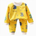 thumbnail image 1 of HFHAPW Girl Boys Pajamas 2Piece Toddler Kids Pjs Sets Toddler Clothes Fall Winter Sleepwears, 1 of 7