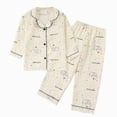 thumbnail image 1 of HFHAPW Girls Pajamas 2PCS Pjs Set Sleepwear Soft Long Sleeve Long Pants Lounge Set,5-6 Y, 1 of 5