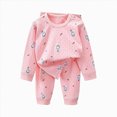 thumbnail image 1 of HFHAPW Kids Toddler Boys Girls Pajamas Funny Graphic Pajamas Gift Sleepwear Pjs Set, 1 of 4