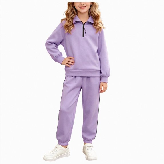 HFHAPW Toddler Infant Girl Long Sleeve Top Pants 2 Piece Outfits Kids Girl Fall Winter Clothes Set,7-8 Y