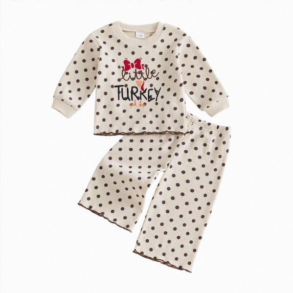 HFHAPW Toddler Kids Girls Clothes Outfits Long Sleeve Pullover Sweatshirt Tops + Pants Set 2Pcs Fall Winter,2-3 Y