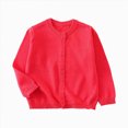 thumbnail image 1 of HFHAPW Toddler Sweaters Baby Boys Girls Cardigan Sweatshirt Button Up Knit Long Sleeve Jacket Fall Tops,7-8 Y, 1 of 6