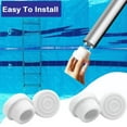 HFHP White 1 4 pcs Silicone Rubber Step Plugs for Inground Pool Ladders