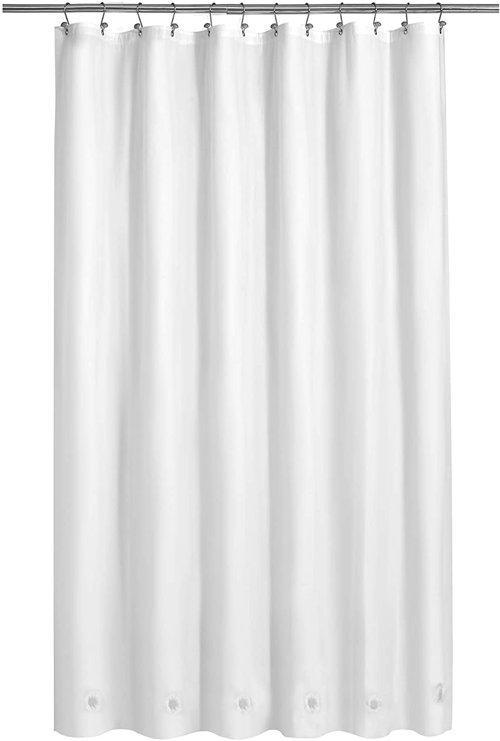 HFHUI White Shower Curtain Liner with 6 Magnets, 72x72 | 8G Heavy Duty ...