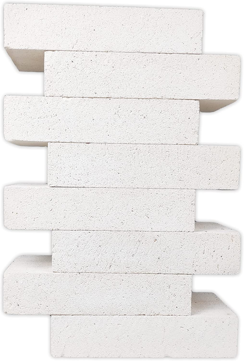 HFK-25 Insulating Firebrick 2500F 2 x 4.5 x 9 IFB Box of 8 Fire Bricks  for Fireplaces, Pizza Ovens, Kilns, Forges