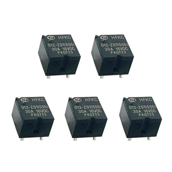 HFKC 012-ZST (555) 5 Pieces 5-pin, , 12 V DC, Automotive Microrelay