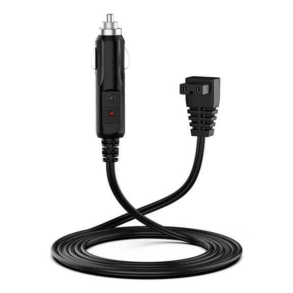 HFLRZZ 12/24V Car Refrigerator DC Power Cord 2 Pin Power Adapter 4M DC Replacement for Car Cooler Cool Box Mini Fridge Lead Plug Power Supply Extension Cable