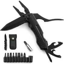 HFLRZZ 9-in-1 Mltitool Pocket Knife, Folding Multi Tool Knife, Gifts for Men Dad Husband Boyfriend, Multipurpose Utility Plier, Survival Gadgets for Camping Survival Hiking