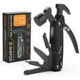 HFLRZZ MultiTool Camping Hammer, 12 in 1 Outdoor Survival Gear and