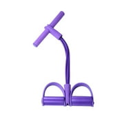 HFLWYWD 4-Tube Foot Pedal Pull Rope Resistance Yoga Situp Portable Equipme Fitness