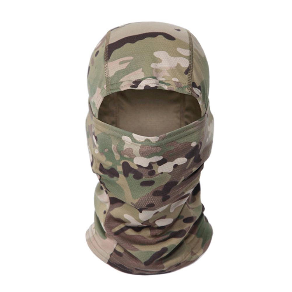 HFLWYWD Tactical Balaclava Camo Face Mask UV Protection Ski Sun Hood ...