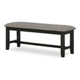 thumbnail image 1 of HFO Ansel 19.5" Transitional Fabric Upholstered/Wood Bench in Black, 1 of 7