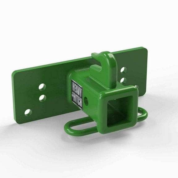 HFR123: Front Receiver Hitch for John Deere Sub-compact Tractors - Green (matches John Deere Green)