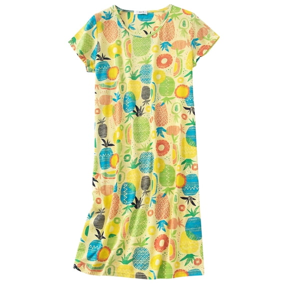 HFRENIVY Nightgowns for Women Cotton Night Shirts Short Sleeve Night Gown Dress Casual Pajamas Soft Sleepwear