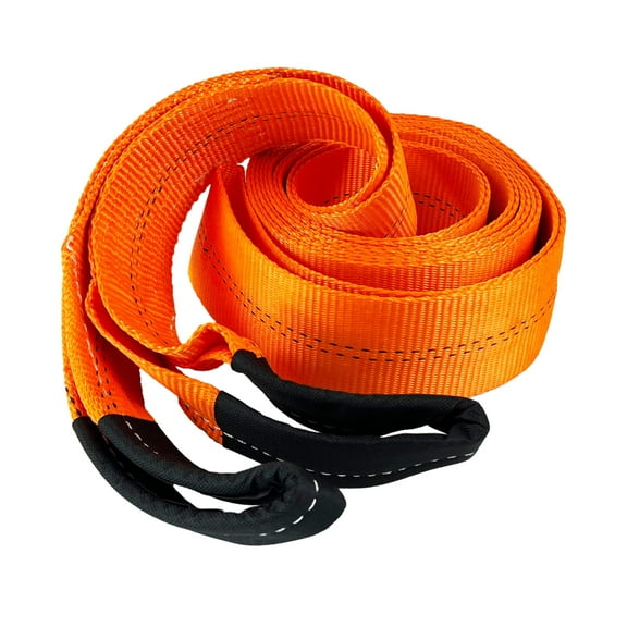 HFS(R) 3 inch x 30 ft. Tree Saver, Winch Strap, Tow Strap 30,000 Pound Capacity Orange