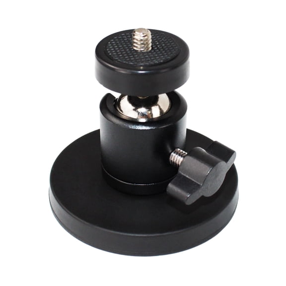 HFS(R) 360 Rotating Magnetic Camera Mount with 1/4" Universal Screw Thread for Cameras, Lights, Devices, 66mm Diameter