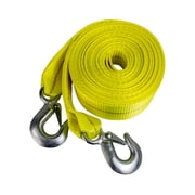HFS R 4.5 Ton 2 inch x 30 ft. Polyester Tow Strap Rope 2 Hooks 9000lb Towing Recovery