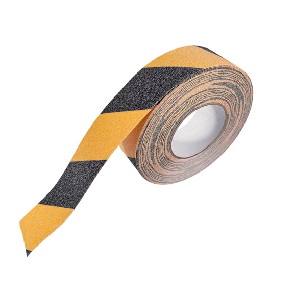 HFS(R) Anti Slip Safety Grip Tape Black and Yellow 80 grit for Stairs Steps 2" X 65.6FT