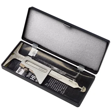 HFS Hi Lo Welding Gauge - Stainless Steel Inspection Tool With Metric & Inch Measurements
