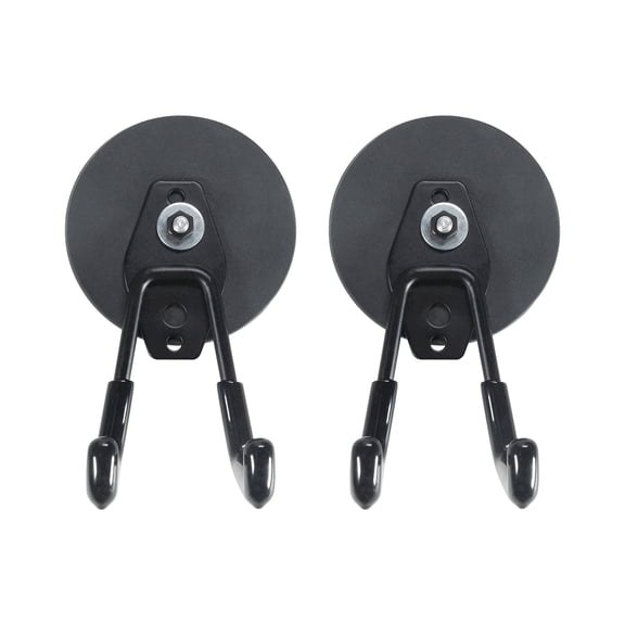 HFS(R)  Magnetic Hooks 88mm Diameter Strong Magnet with Rubber for Garage, Workshop 2pcs/Pack