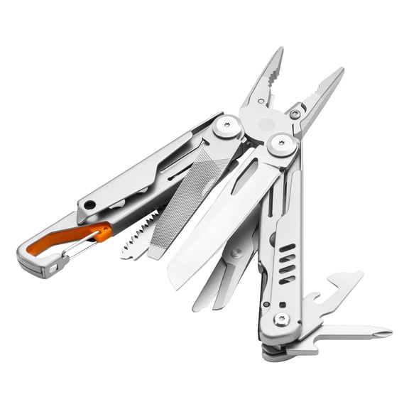 HFS(R) Multi-Tool Plier with Carry Bag Folding Tool Stainless Steel Lightweight for Outdoor Activities