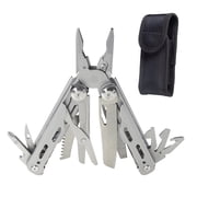 HFSR Multi-Tool for Camping Stainless Steel Multi-Functional Scissors Foldable with Carry Bag Pocket Multitools for Outdoor Activities and DIY