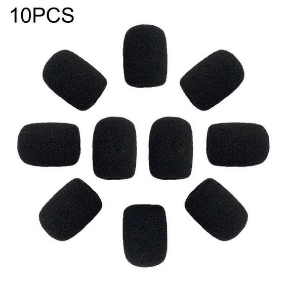 HFSAZJ Headset Microphone Covers Foam, Foam Mic Cover Handheld Microphone Windscreen, Mini Cover Microphone Wind Protection Cover for Variety of Headset Microphone H6N4