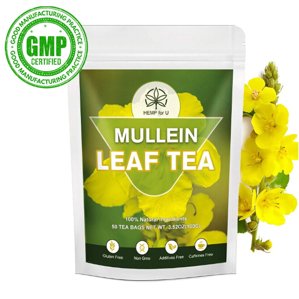 HFU Organic Mullein Leaf Tea Detox Herbal Tea for Immune Support