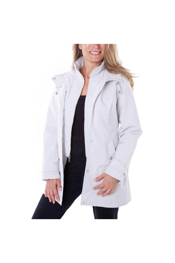 HFX Ladies' All Weather Trench Coat (Cement, Small) New with box/tags