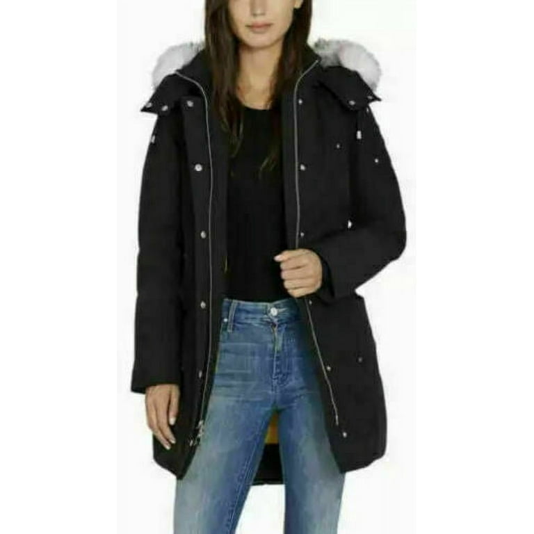 HFX Ladies Heavy Down Parka Water Wind Resistant Black Size Medium
