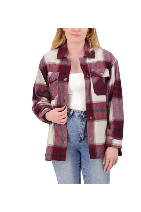 HFX Ladies’ Shirt Jacket (Red, M)