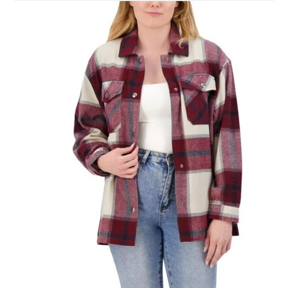 HFX Ladies’ Shirt Jacket (Red, M)