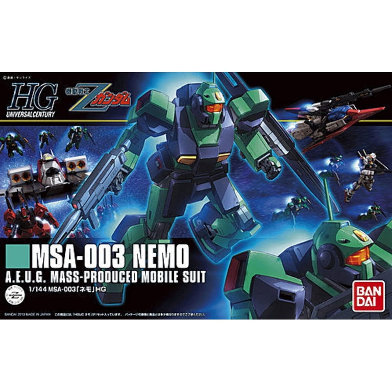 Bandai 2169626 1/144 HG UC #150 MSA-003 Nemo Mobile Suit from Zeta