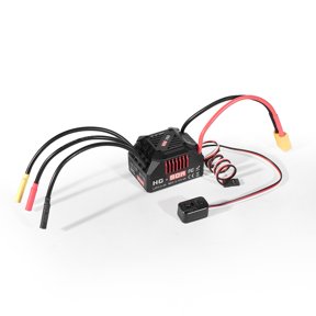 HG-80A 80A Sensorless Brushless ESC Waterproof For 1/10 Scale RC Car Buggy Truck, 2-4S for LIPO for T/XT60 Connector, Adjustable Brake & Acceleration Settings(D)