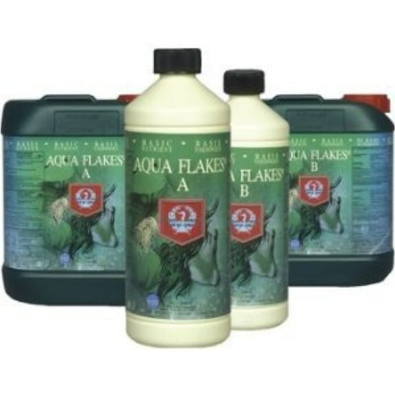 HG AQUA FLAKES A & B 1L for Recirculating Hydroponics for for Quantigo, Mapito, Rockwool, Hydroton