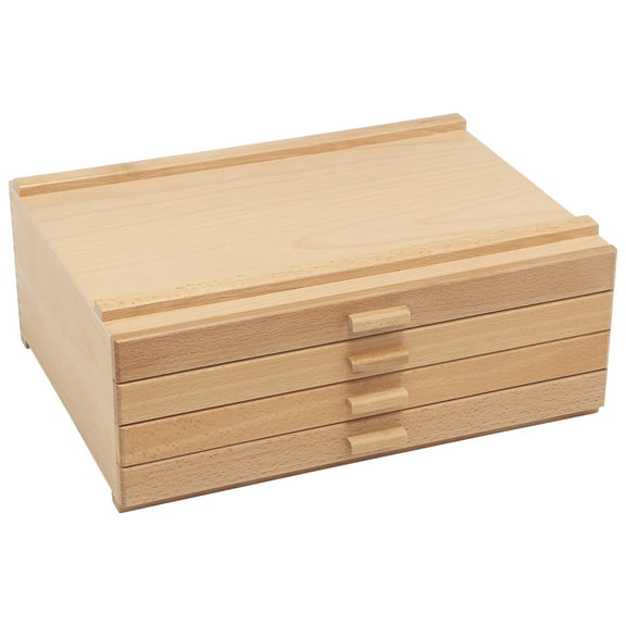 HG Art Concepts Artists Storage Chests - Premium Studio Organizer for Paint Tubes, Brushes, Pencils, Markers & More - 4 Drawer