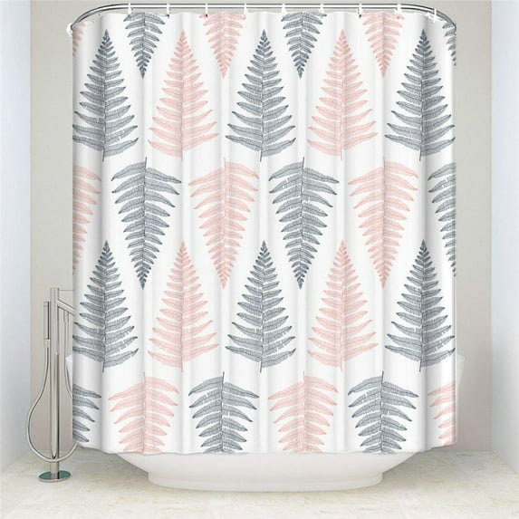 HG Mart Shower Curtain-With free 12 Rings Waterproof Mildew Resistant, White Waffle, 72x72-Inch