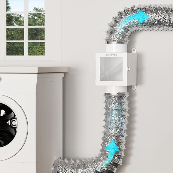 HG Power 4" Dryer Vent Kit - Indoor Lint Trap + Outdoor Vent Cover with Mesh - Complete Solution for Electric Dryer Ventilation