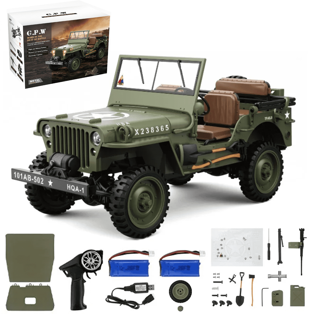 HG4-58 1/14 Scale RC Off-Road Truck - 2.4G 4WD RC Rock Crawler Climbing Car with Full Protection System, Gift for Teens & Adults