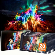 Eclaron Northern Lights Color Flames 20 pack, for Campfires and Fireplaces. Features up to 60 Minutes of Magical Changing Colors.
