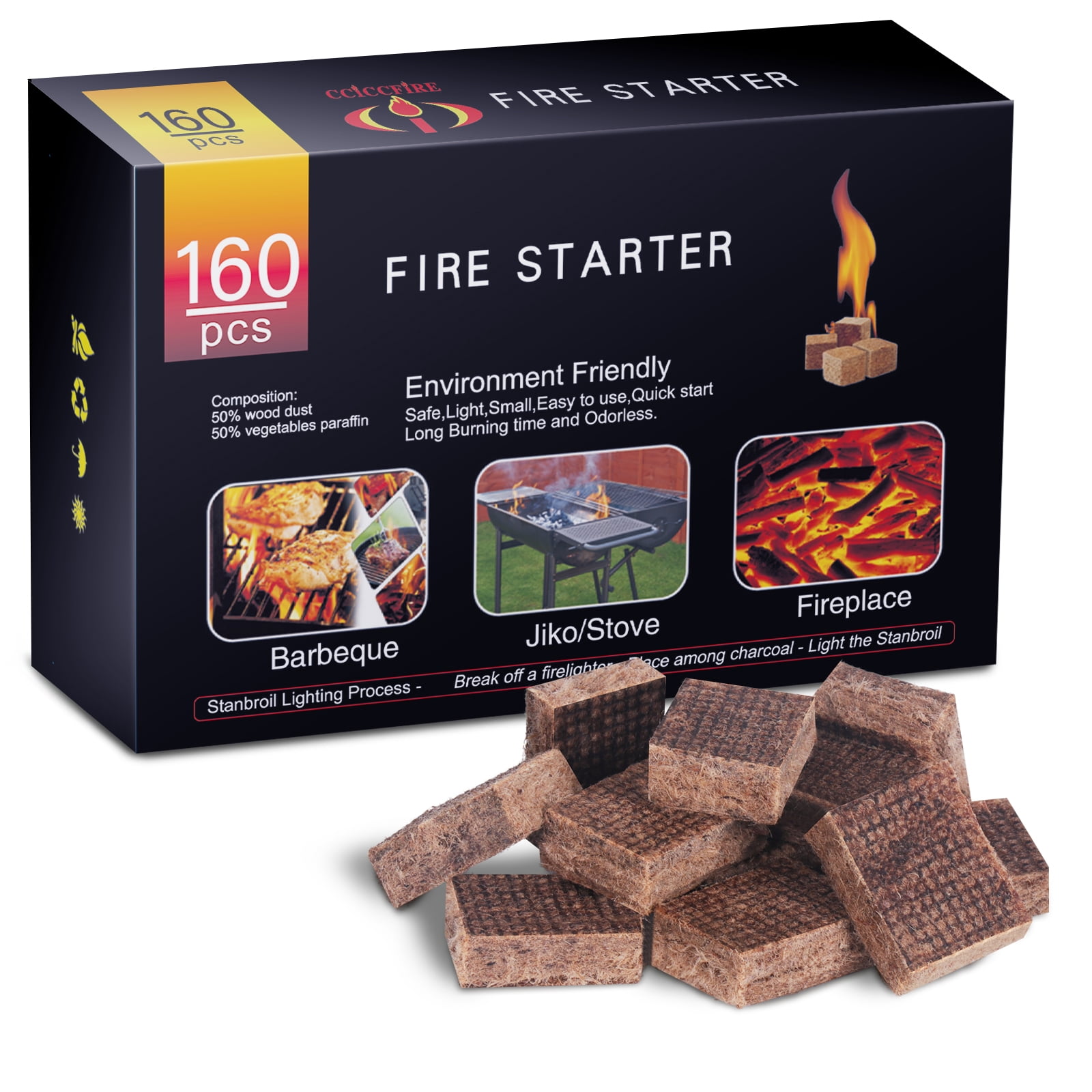 Fire Starters For Grill Eco Cubes Fire Starter Squares Great Fire